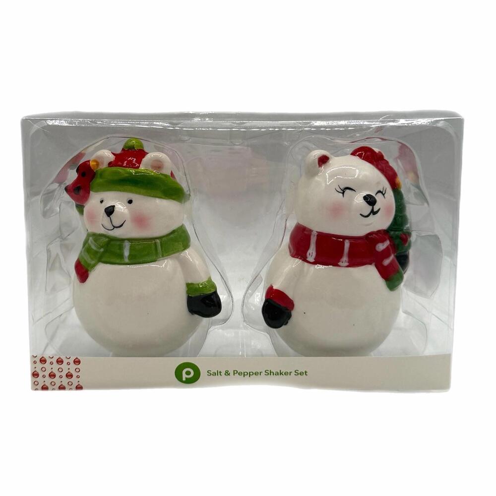 Publix Polar Bear Salt & Pepper Shaker Set